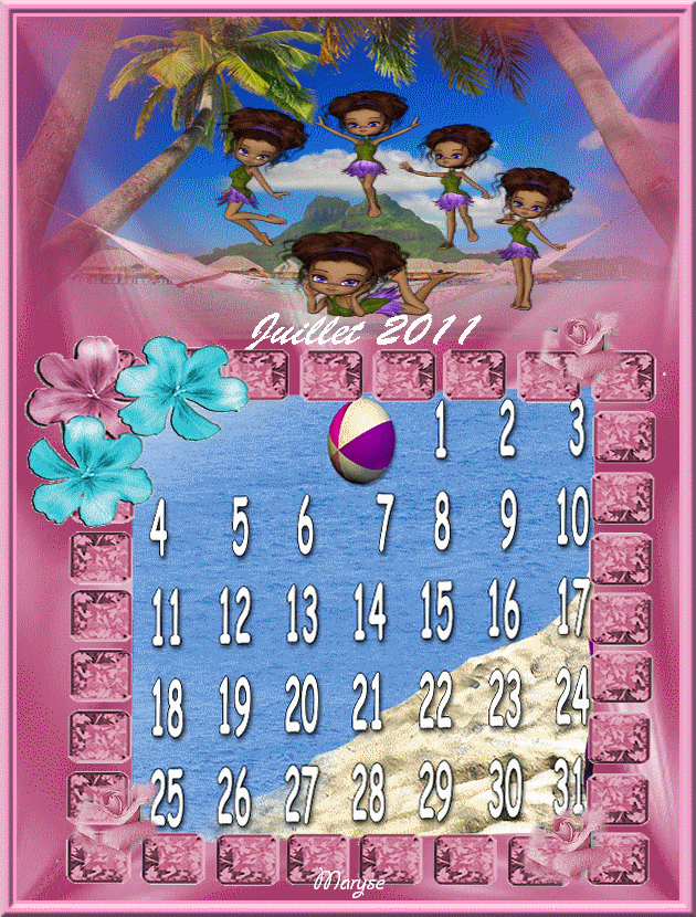 Calendrier juillet 2011